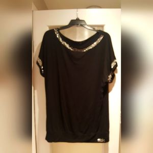 CYC black top with metal stud arms and neck